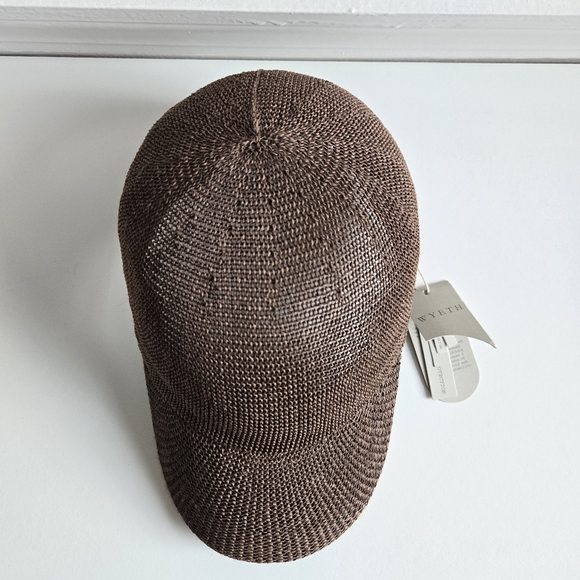 New Wyeth Paula Mesh Breathable Adjustable Packable UPF 50+ Chocolate Hat O/S